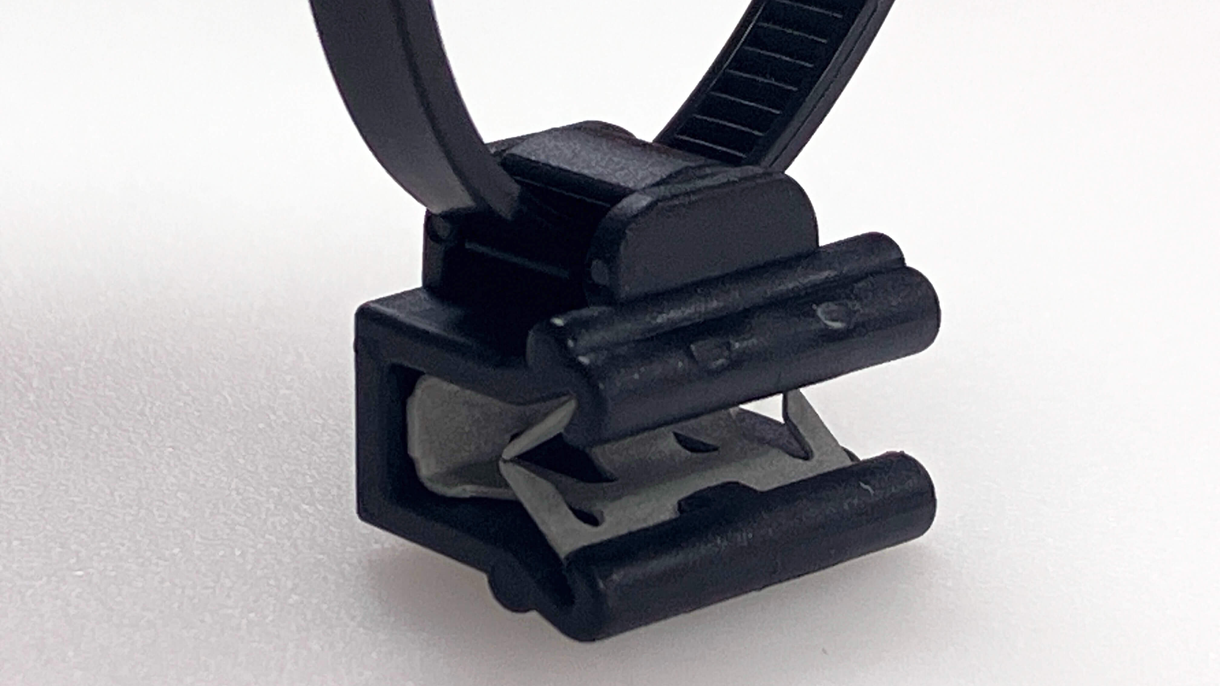 2-Pieces Edge Clip Cable Ties for 1-3mm Panel Inside Serrated