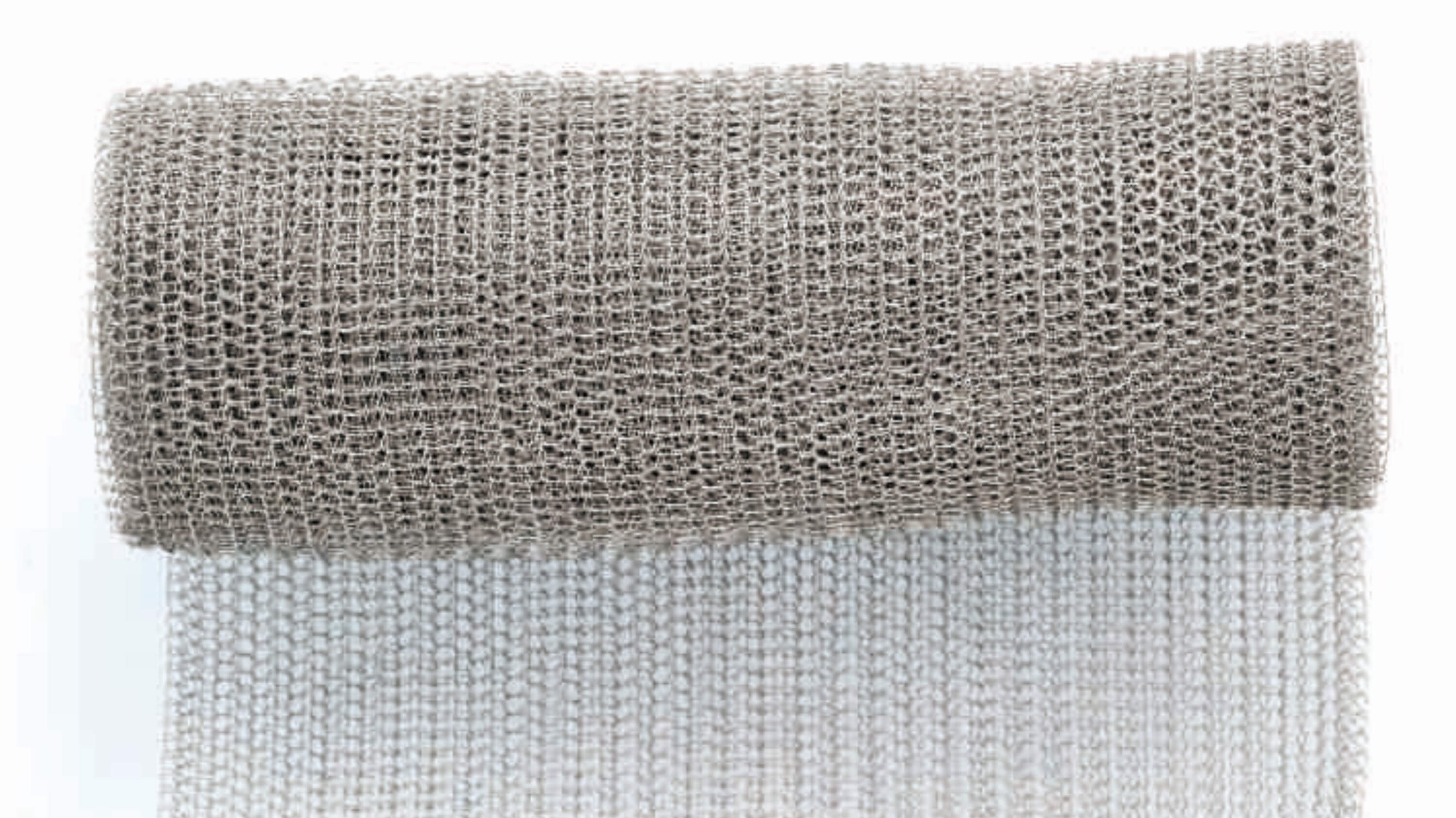 Tinned copper crochet mesh