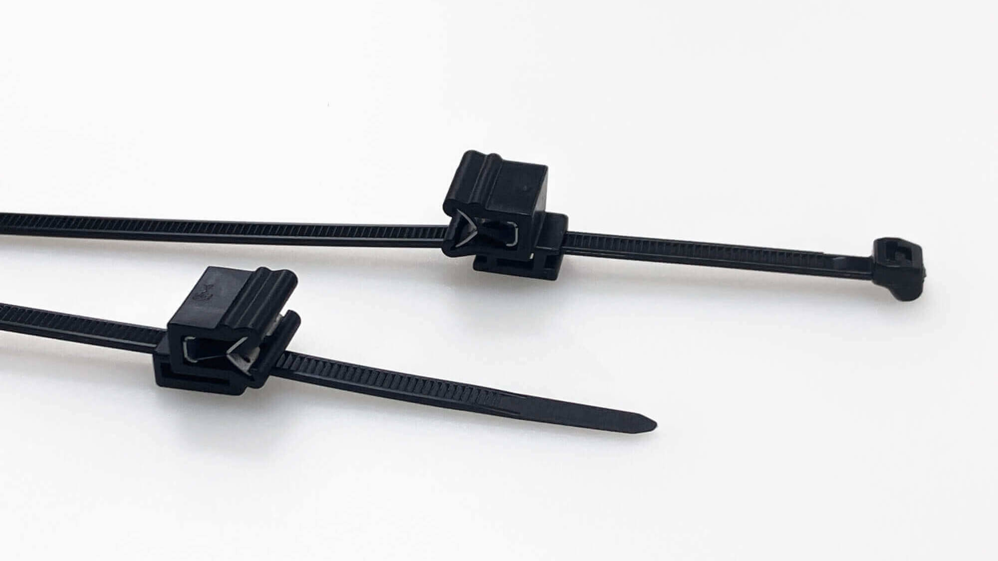 Edge Clip Cable Ties for Solar ,Anti-UV, Black 1-3mm PANEL,Outside Serrated